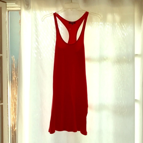 Orange Shirt / Tank Dress - Picture 2 of 4
